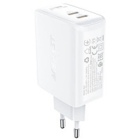 МЗП Acefast A29 PD50W GaN (USB-C+USB-C) dual port (Цвет White), Атикул 65894 |  купить на VILKI.NET - фото № 1