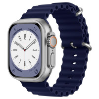 Ремінець Ocean Band для Apple Watch 42/44/45/46/49mm (Цвет Синій / Deep navy), Атикул 59155 |  купить на VILKI.NET - фото № 1