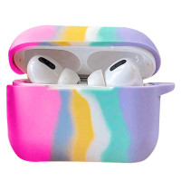 Силіконовий футляр Colorfull для навушників AirPods 3 (Колір Темно-рожевий / Блакитний), Атикул 51912 |  купить на VILKI.NET - фото № 1