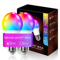 Світлодіодна RGB лампочка Smart bulb light 2pcs with Bluetooth E27 with app (Цвет White), Атикул 66432 |  купить на VILKI.NET - фото № 1