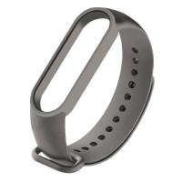 Силіконовий ремінець для Xiaomi Mi Band 5 / 6 (Цвет Сірий / Dark Gray), Атикул 37249 |  купить на VILKI.NET - фото № 1