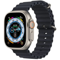 Ремінець Ocean Band для Apple Watch 42/44/45/46/49mm (Цвет Чорний / Midnight), Атикул 59155 |  купить на VILKI.NET - фото № 1