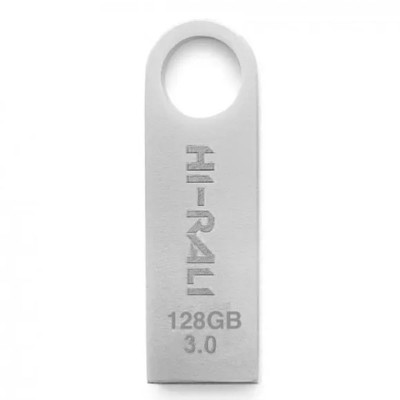 Флеш накопичувач USB 3.0 Hi-Rali Shuttle 128 GB Срібна серія