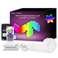 Настінний світильник Smart Triangular Quantum Light SAL-012B Bluetooth USB interface with app 10pcs (Цвет White), Атикул 69974 |  купить на VILKI.NET - фото № 1
