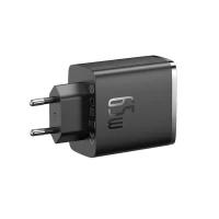 Мережевий зарядний пристрій Baseus Cube Pro Fast Charger 2C+U 65W EU Cluster Black (Колір Cluster Black) - фото № 6