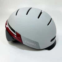 Захисний шолом Livall BH51M NEO (L) Sandstone Grey (57-61см), акустика, мікрофон, сигнали поворотів та стопів, додаток, пульт BR80, Bluetooth (Цвет Sandstone Gray) - фото № 2