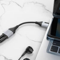 Перехідник BOROFONE BV19 Creator 2-in-1 external sound card for headset USB to 3.5mm Black (Цвет Черный) - фото № 7