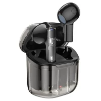 Навушники BOROFONE BW23 Crystal bean Transparent Edition true wireless BT headset Jazz Black (Колір Черный) - фото № 2
