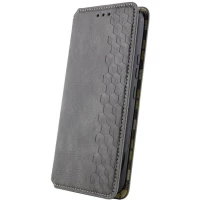 Чохол-книжка для смартфона Rubic Leather for Xiaomi Redmi 13C 4G/POCO С65 Grey (Цвет 30812) - фото № 2
