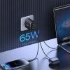 Мережевий зарядний пристрій Baseus Cube Pro Fast Charger 2C+U 65W EU Cluster Black (Cluster Black)- № 8