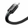 Кабель Baseus Cafule Cable USB For Type-C 3A 1m Gray+Black (Темно-серый)- № 5