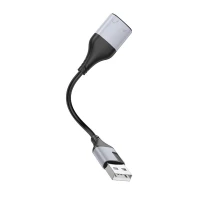 Перехідник BOROFONE BV19 Creator 2-in-1 external sound card for headset USB to 3.5mm Black (Цвет Черный) - фото № 3