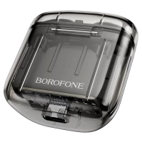 Навушники BOROFONE BW23 Crystal bean Transparent Edition true wireless BT headset Jazz Black (Колір Черный) - фото № 4