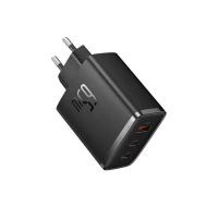 Мережевий зарядний пристрій Baseus Cube Pro Fast Charger 2C+U 65W EU Cluster Black (Колір Cluster Black) - фото № 5