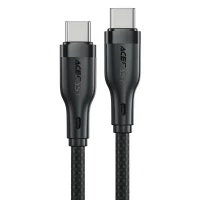 Кабель ACEFAST C8-03 USB-C to USB-C charging data cable Black (Цвет Черный), Атикул k52330 |  купить на VILKI.NET - фото № 1