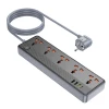 Мережевий подовжувач BOROFONE BAC5A Lord 5 position socket(PD20W/1C3A)(EU) Black (7073)- № 5