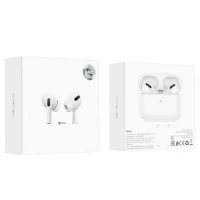 Бездротові навушники BOROFONE BW04 Active noise cancelling true wireless BT headset White (Колір Белый) - фото № 4