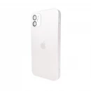 Чохол для смартфона AG Glass Matt Frame Color Logo for Apple iPhone 11 Pearly White