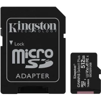 Карта пам'яті microSDXC (UHS-1) Kingston Canvas Select Plus 512Gb class 10 А1 (R-100MB/s) (adapter SD)