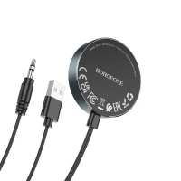 Bluetooth-ресивер BOROFONE BC58 Gamble car AUX BT receiver with cable Metal Gray (Цвет Metal Gray) - фото № 4