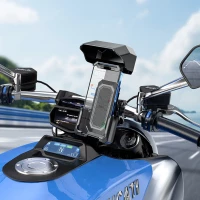 Велотримач для телефона HOCO H31 Wild Wolf bicycle motorcycle universal holder Black (Цвет Black) - фото № 8