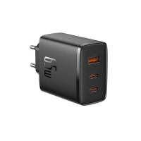 Мережевий зарядний пристрій Baseus Cube Pro Fast Charger 2C+U 65W EU Cluster Black (Колір Cluster Black) - фото № 4