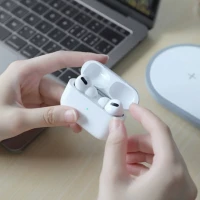 Бездротові навушники BOROFONE BW04 Active noise cancelling true wireless BT headset White (Колір Белый) - фото № 3
