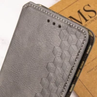 Чохол-книжка для смартфона Rubic Leather for Xiaomi Redmi 13C 4G/POCO С65 Grey (Цвет 30812) - фото № 4