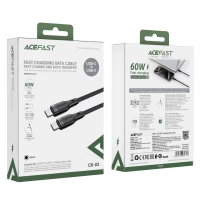Кабель ACEFAST C8-03 USB-C to USB-C charging data cable Black (Цвет Черный) - фото № 6