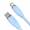 Кабель Baseus Jelly Liquid Silica Gel Fast Charging Data Cable Type-C to iP 20W 2m Blue (Синий)- № 3