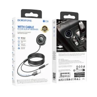 Bluetooth-ресивер BOROFONE BC58 Gamble car AUX BT receiver with cable Metal Gray (Цвет Metal Gray) - фото № 7