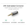Аудіо адаптер UGREEN 2.5mm Male to 3.5mm Female Adapter(UGR-20501) (Черный)- № 3