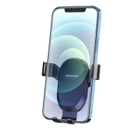 Тримач для мобільного BOROFONE BH48 Warrior Air outlet Gravity Car holder Black (Колір Черный) - фото № 4