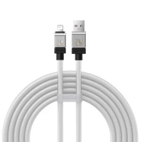 Кабель Baseus CoolPlay Series Fast Charging Cable USB to iP 2.4A 1m White