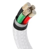 Кабель Baseus Cafule Series Metal Data Cable USB to IP 2.4A 2m White (Білий)- № 7