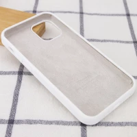Чохол для смартфона Silicone Full Case AA Open Cam for Apple iPhone 15 Pro Max 8,White (Цвет 7068) - фото № 3