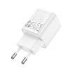 Мережевий зарядний пристрій HOCO C147A Charm PD20W+QC3.0 charger (EU) White (Білий)- № 7