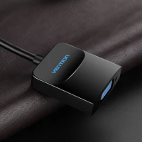 Перехідник Vention DP to VGA Converter 0.15M Black (HBFBB) (Колір 7073) - фото № 6