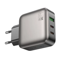 Мережевий зарядний пристрій BOROFONE BAS56A Absolute PD45W(2C1A) charger(EU) Black (Цвет 7073) - фото № 3