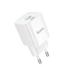 Мережевий зарядний пристрій HOCO C147A Charm PD20W+QC3.0 charger (EU) White (Білий)- № 5