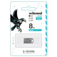 Флеш-накопичувач Wibrand USB 2.0 Hawk 8Gb Silver (Колір Серый) - фото № 2
