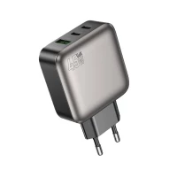 Мережевий зарядний пристрій BOROFONE BAS56A Absolute PD45W(2C1A) charger(EU) Black (Цвет 7073) - фото № 5