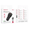 Автомобільний зарядний пристрій BOROFONE BZ19B Wisdom 36W dual port QC3.0 car charger set(Micro) Black (Черный)- № 4