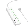 Мережевий подовжувач HOCO  AC13A Talento 5-position socket(1C3A) White (Білий)- № 2