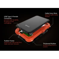 Зовнішній жорсткий диск PHD External 2.5'' Apacer USB 3.1 AC630 2TB Orange (color box)  - фото № 3