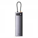 USB-хаб Baseus Metal Gleam Series 12-in-1 Multifunctional Type-C HUB Docking Station Gray