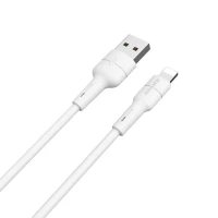 Кабель BOROFONE BX30 USB to iP 2.4A, 1m, silicone, TPE connectors, White (Цвет 7068), Атикул k13768 |  купить на VILKI.NET - фото № 1
