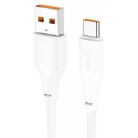 Кабель HOCO X93 USB to Type-C 100W, 1m, TPE, TPE connectors, White