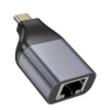 Перехідник HOCO UA35 Type-C to RJ45 adapter Metal Gray (Metal Gray)- № 4