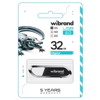 Флеш-накопичувач Wibrand USB 2.0 Aligator 32Gb Black (Колір Черный) - фото № 2